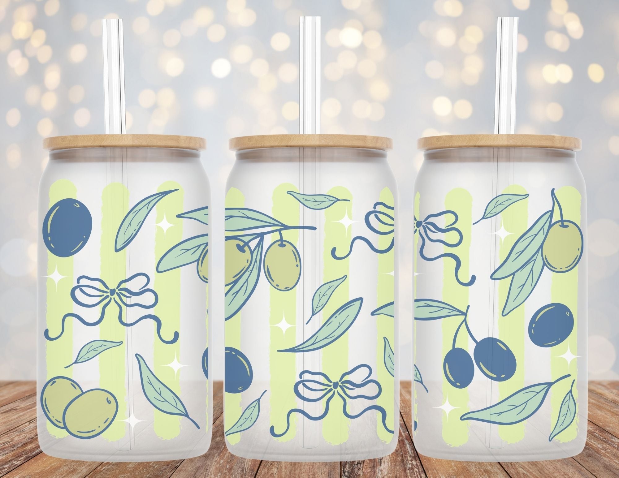 Glass Libby "Beer/Soda Can" Cups
