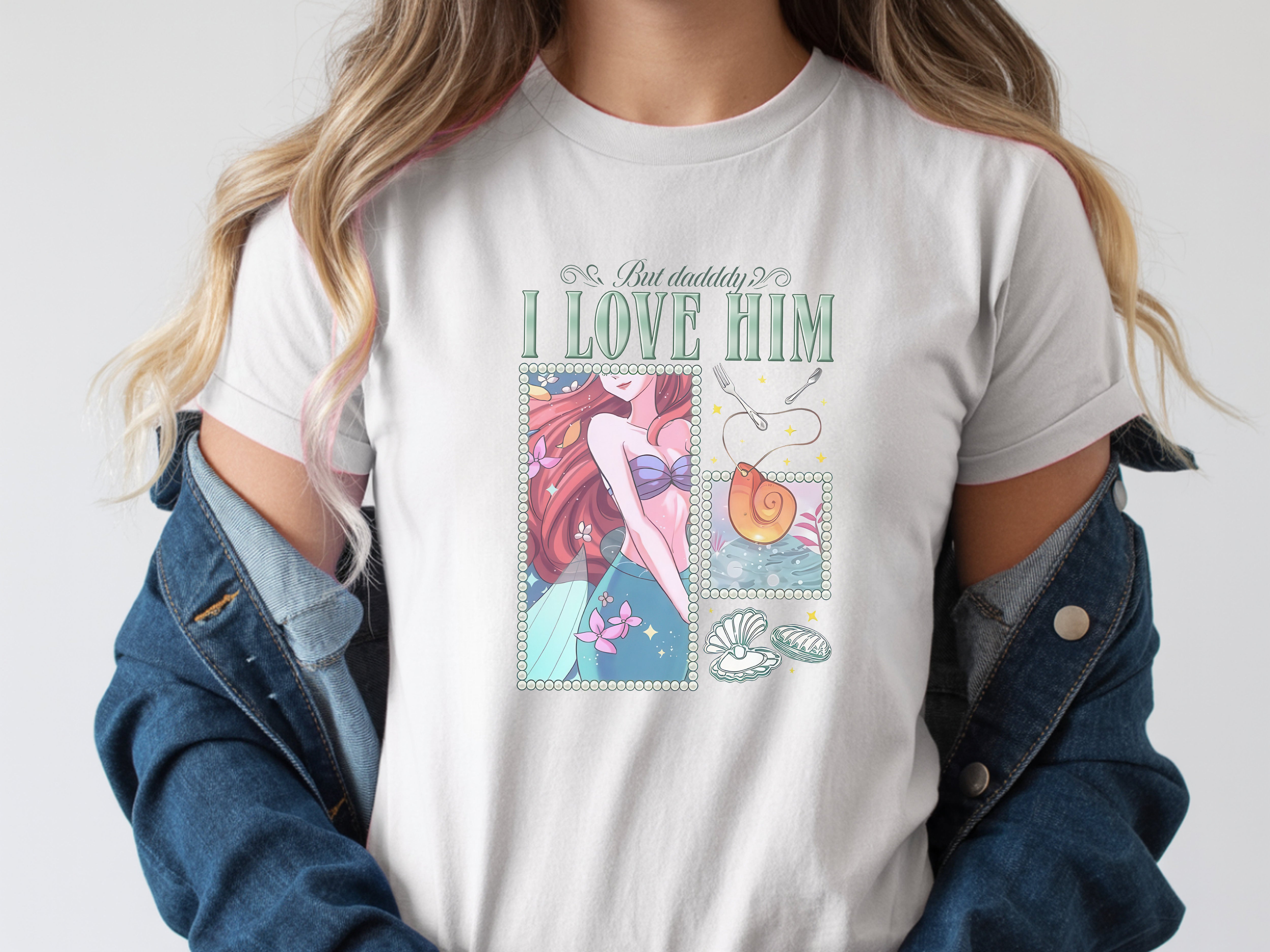 Ariel and Taylor Swift Inspired But Daddy I Love Him Cute Princess T-shirt