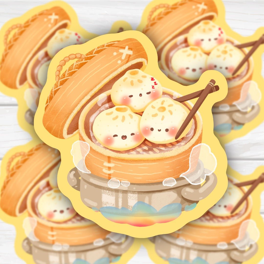 Adorable Dumplings Kawaii Sticker - HoneySkunk