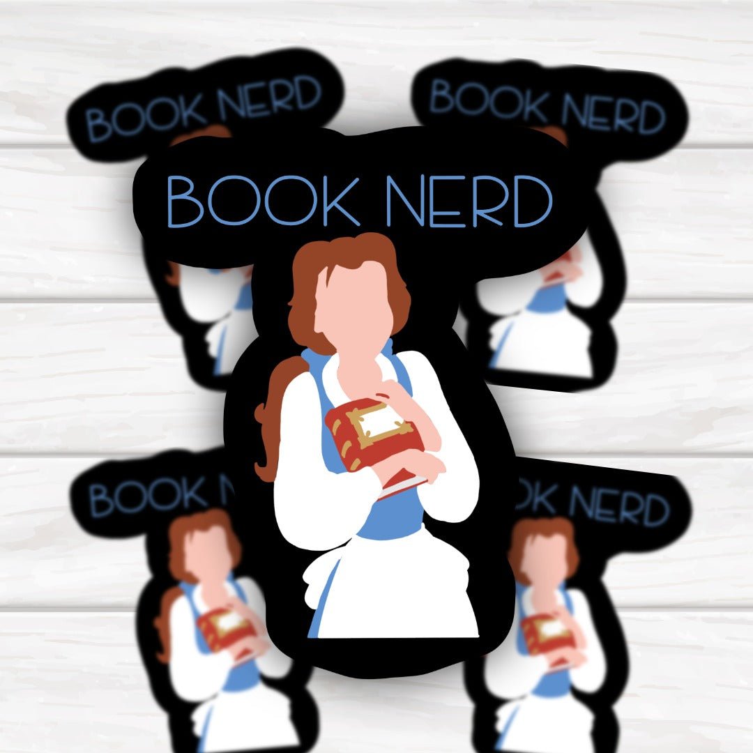 Book Nerd Inspired By Famous Reading Princess Sticker - HoneySkunk