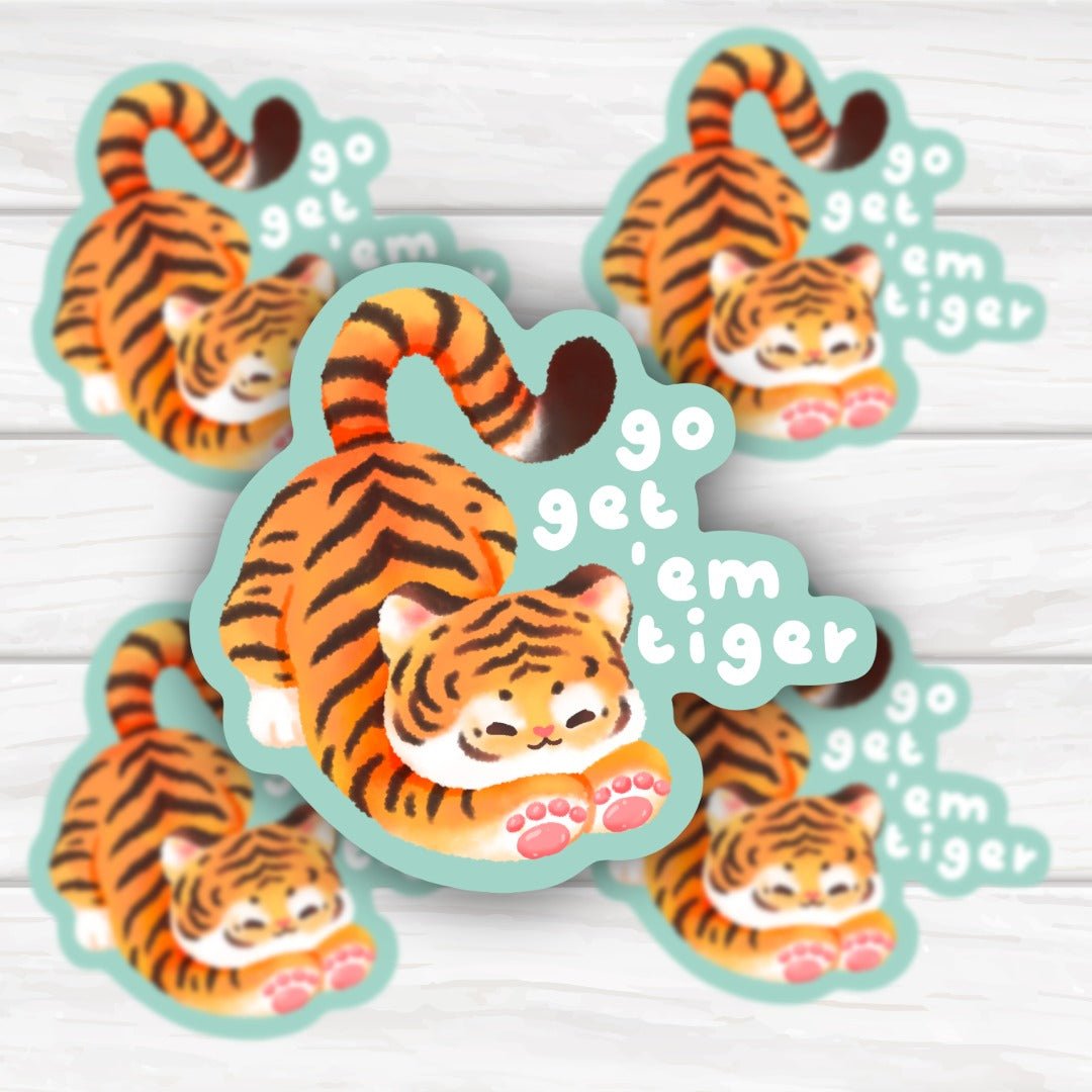 Functioning On Sarcasm And Snacks Kawaii Bow and Tulips Sticker (Copy) - HoneySkunk