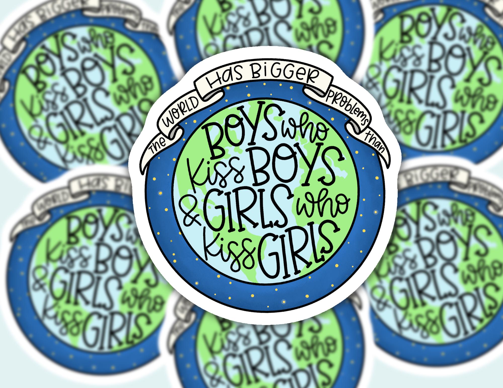 Cheeky Sticker | World Has Bigger Problems Quote (Multiple Sizes)