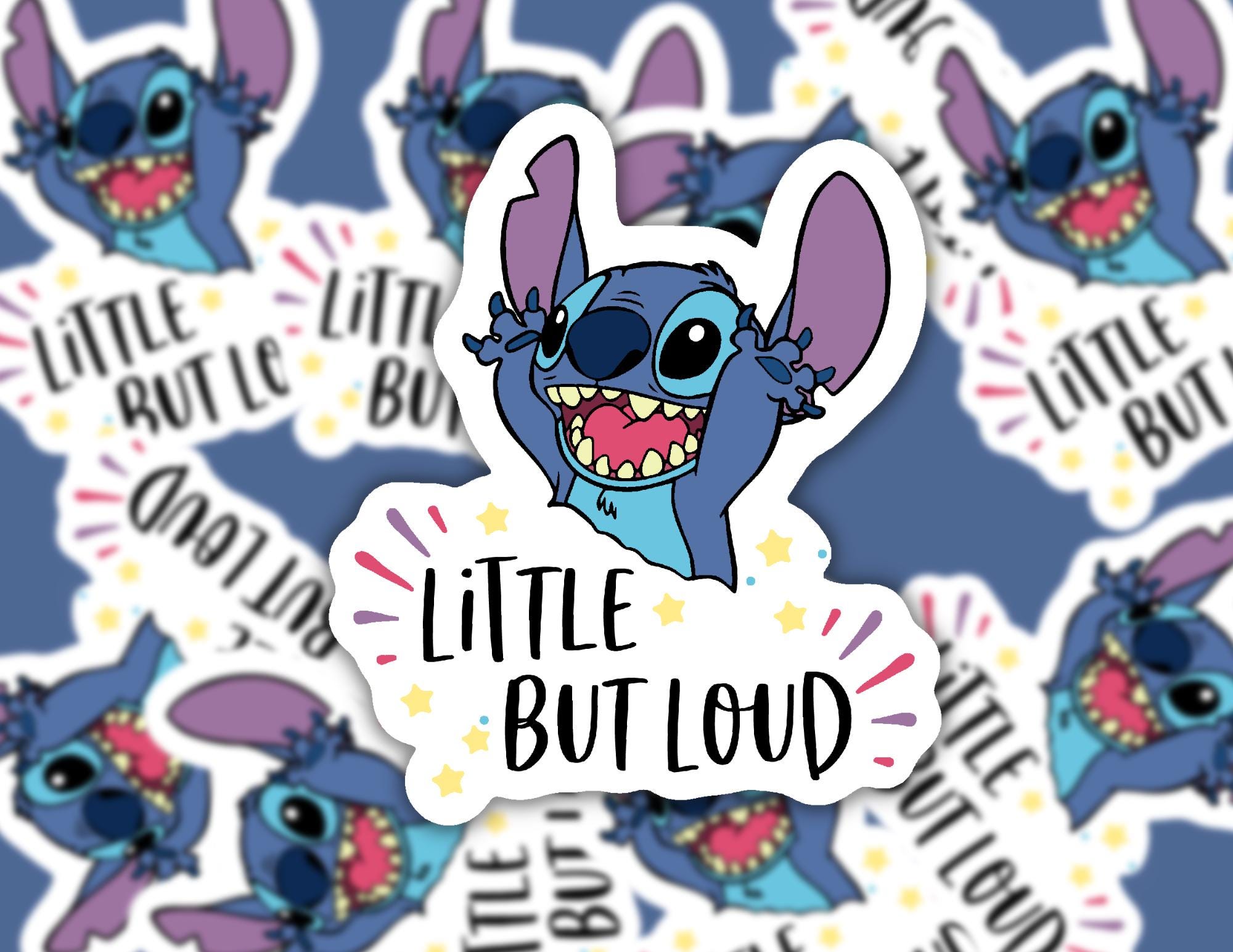 Little But Loud Blue Alien Inspired | Funny Cheeky Durable Sticker | Multiple Sizes