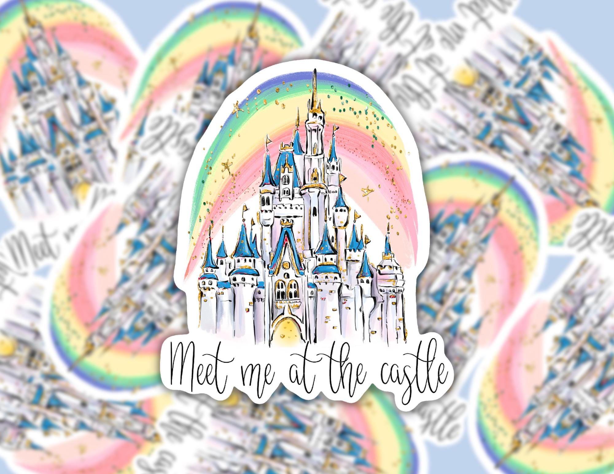 Meet Me At The Castle Disney Parks Inspired | Funny Cheeky Durable Sticker | Multiple Sizes