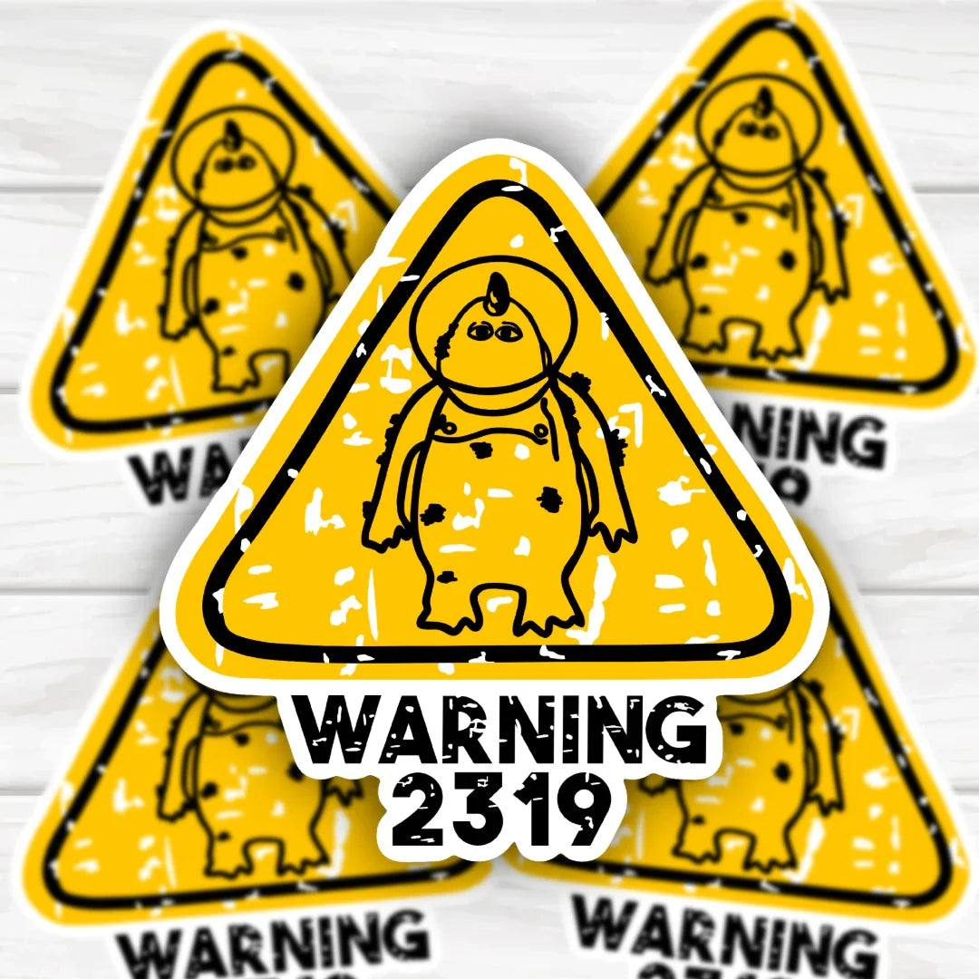 Monsters Inc Inspired Warning Sign 2319 sticker with bold and durable design