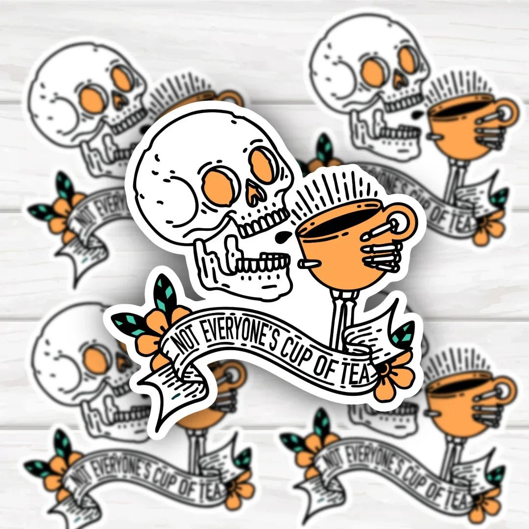 Team Skull Sticker with bold design and durable finish for customization