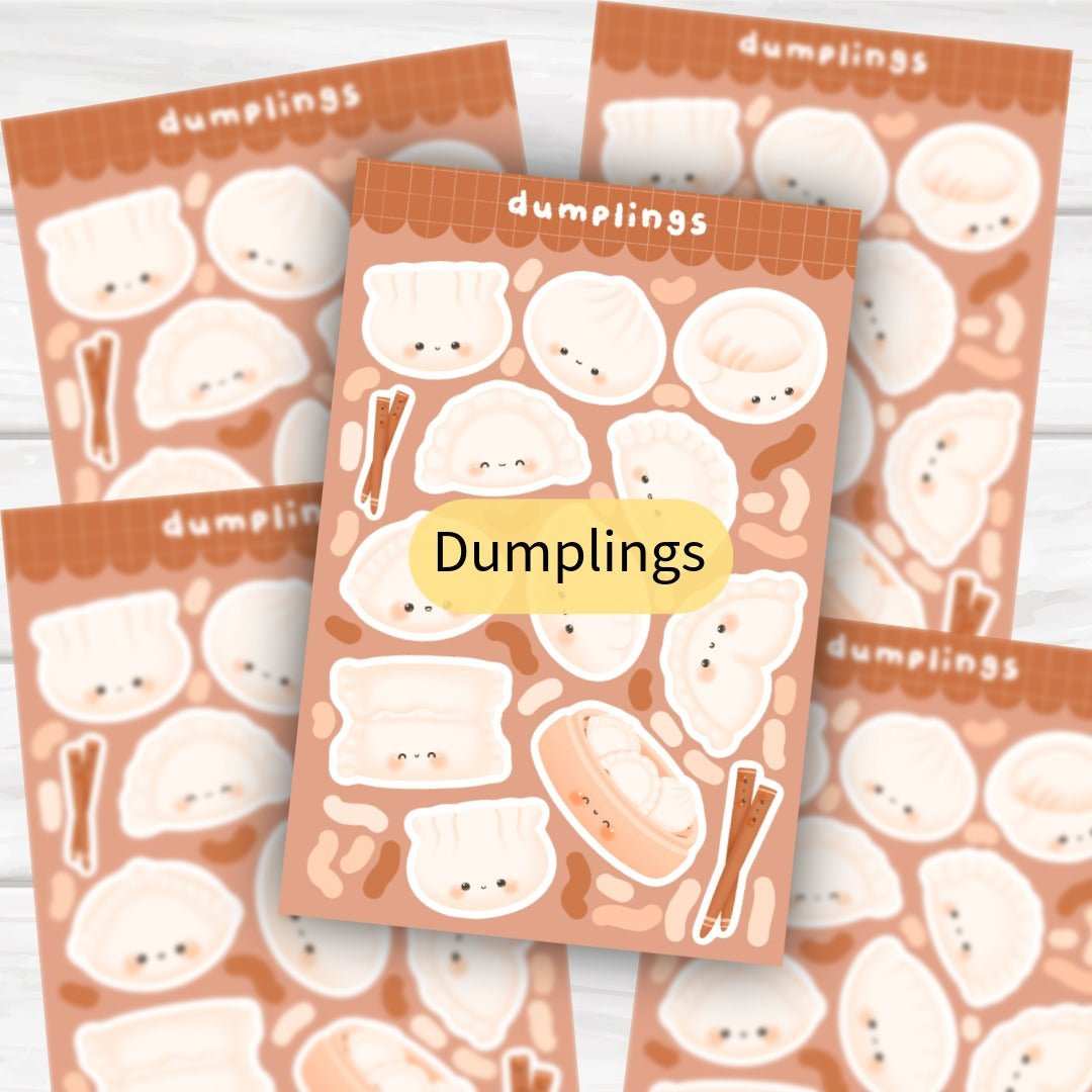 Customizable Pick Your Own Pack sticker sheets bundle with exercise, foodie, and finance icons in premium gloss or holographic finish
