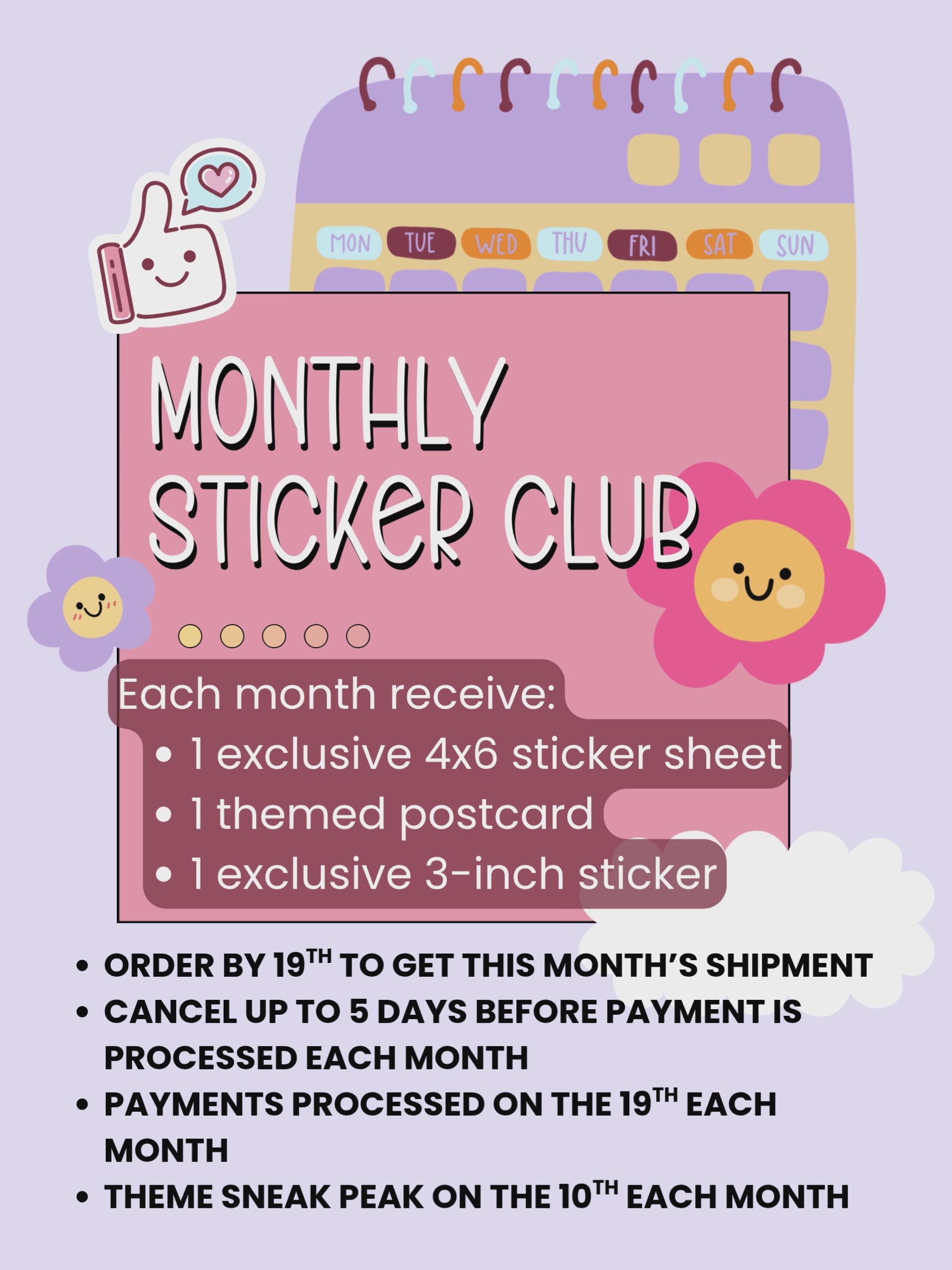 HoneySkunk Monthly Sticker Club