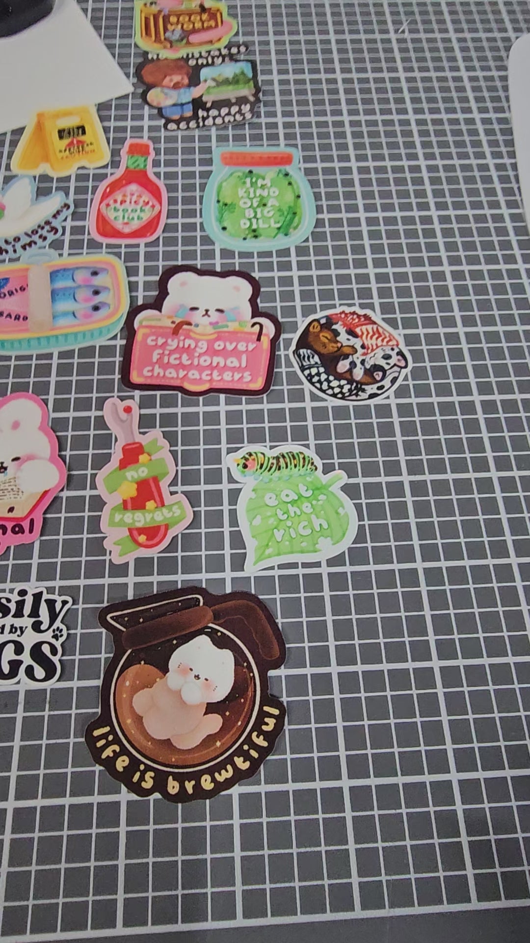 Low Social Battery Cat Vinyl Sticker - Cute Introvert Fluffy Kitten Die Cut Decal