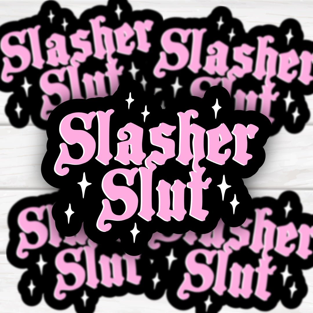 Slasher Slut Horror Movie Lover Sticker - HoneySkunk